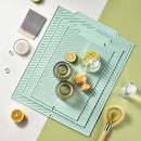 Axyaa Silicone Dish Drying Mat for Non-Slip Kitchen Tableware Draining, Folding Design