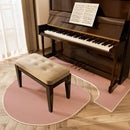 Axyaa Piano Insulation Mat Set Solid Color Irregular Creative Rug Easy Care Rugs