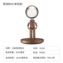 Axyaa Moon Penalty Wood Desk Lamp USB Rechargeable Stepless Dimming Bedroom Bedside