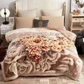 Axyaa Double Sided Warm Raschel Blanket for Winter - High End Soft & Cozy Weighted Comforter