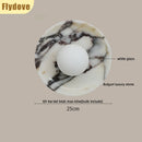 Axyaa Marble White Glass Ball LED Wall Lamp for Luxury Home Decor