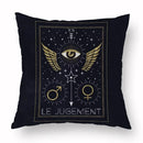 Axyaa Tarot Black Pillowcase 45x45cm for Home Decor and Living Room