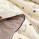 Axyaa Lightweight Double Gauze Quilt: Queen Size Soft Soya Fibre Comforter