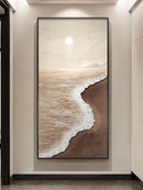 Abstract Heavy Texture Oil Painting Palette Knife Canvas Art Mural Light Wall Picture by Axyaa.