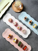 Axyaa Dessert Dim Sum Plate Creative Ceramic Tray for Bread Snacks