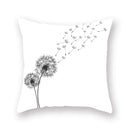 Axyaa Geometric Love Heart Print Square Pillowcase