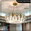 Axyaa Crystal Chandelier: Modern Luxury Lighting for Bedroom & Living Room
