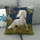Axyaa Horse Print Cushion Covers: Animal Pillow Cases for Home Decoration