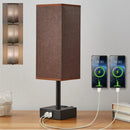 Axyaa Touch Control Table Lamp with USB Charging Ports, 3-Way Dimmable Desk Lamp