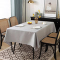 Axyaa Waterproof Linen Tablecloth for Dining Table - Wrinkle Free, Spillproof Rectangular Cover