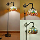 Axyaa Tiffany Stained Glass Floor Lamp - Retro American Design