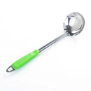 Axyaa Stainless Steel Ladle Strainer with Plastic Handle and Handing Hole