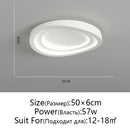 Axyaa Modern LED Ceiling Light Minimalist Black White Chandeliers