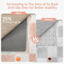 Axyaa Tie-Dye Checkerboard Area Rug for Retro Home Decor
