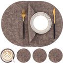 Axyaa Round Waterproof Placemats Set - Non-slip & Heat Resistant Mats