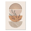Bohemian Leaf Canvas Poster for Modern Living Room Decor - Axyaa