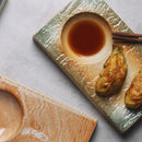 Axyaa Retro Ceramic Sushi & Dipping Plate Set