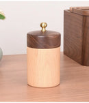 Axyaa Solid Wood Toothpick and Cotton Swab Box – High-End and Convenient