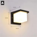 Modern LED Black Wall Sconce for House Garage Patio by Axyaa