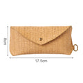 Axyaa Straw Woven Sunglasses Box: Fashionable & Pressure-resistant Glasses Storage
