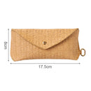 Axyaa Straw Woven Sunglasses Box: Fashionable & Pressure-resistant Glasses Storage