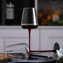 Axyaa High Feet Wine Goblet Set - Elegant Glass Drinkware for Bars & Restaurants