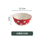 Axyaa Western Pasta Plate Set with Ceramic Coffee Cup, Lid, and Salad Bowl