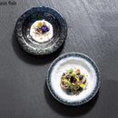 Axyaa Retro Ceramic Dinner Soup Pasta Salad Dessert Snack Plates Molecular Cuisine Tableware