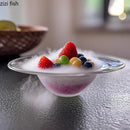 Axyaa Glass Straw Hat Plate Set - Molecular Cooking Tableware