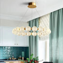 Axyaa Acrylic Ball Ring Pendant Chandelier LED Light for Home and Hospitality