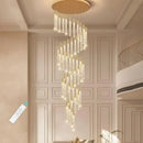 Axyaa LED Crystal Chandelier for Modern Home Living Staircase Hallway Decor