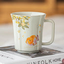 Axyaa Osmanthus Goldfish Song Lan Ceramic Coffee Teacup Office Water Bottle