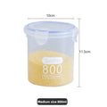 Axyaa Large Capacity Sealed Storage Box Set - Transparent Kitchen Organizer Jars