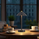 Axyaa LED Pleated Table Lamp: Touch Tricolor Dimmable Night Light