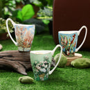 Axyaa Nordic Couple Oil Painting Bone Mug Large Capacity Coffee Cup