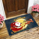 Axyaa Christmas Santa Mat: Festive Home Decoration for Kitchen and Bathroom