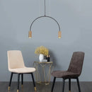 Axyaa Kitchen Island LED Chandelier Pendant Light Hanging Lamp Insulated Arc