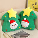 Axyaa Christmas Tree Plush Pillow - Soft Sofa Cushion Gift