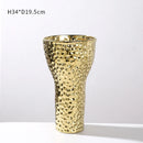 Axyaa Electroplated Ceramic Vase for Stylish Flower Arrangements