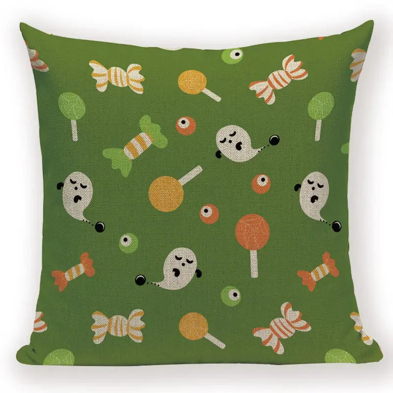 Halloween Demon Cushion Cover for Festive Home Decor by Axyaa