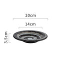 Axyaa Retro Ceramic Dinner Soup Pasta Salad Dessert Snack Plates Molecular Cuisine Tableware