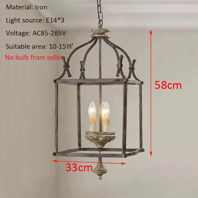 Axyaa Creative Iron Chandelier Light for Porch, Kitchen, Bedroom, Coffee Shop