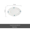 Axyaa Swallow Plate Beige Flat Serving Platter - Small and Fresh Style