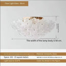Axyaa French Elegant Crystal Chandelier Ceiling Lamp - Full Spectrum Eye-Friendly Lighting
