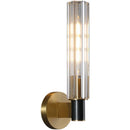 Axyaa Brass LED Wall Sconces: Modern Indoor Bedroom Parlor Dining Lights