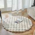 Axyaa Bubble Velvet Faux Rabbit Fur Carpet - Soft & Fluffy Pet Mat for Modern Living Room
