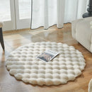 Axyaa Bubble Velvet Faux Rabbit Fur Carpet - Soft & Fluffy Pet Mat for Modern Living Room