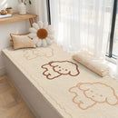 Axyaa Cartoon Printed Short Plush Carpet, Anti-Slip Strip Shape Rug for Bedroom