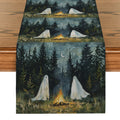 Axyaa Cute Ghost Table Runner for Halloween Decor