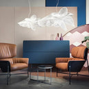 Axyaa White Butterfly LED Chandelier for Dreamy Living Room & Bedroom